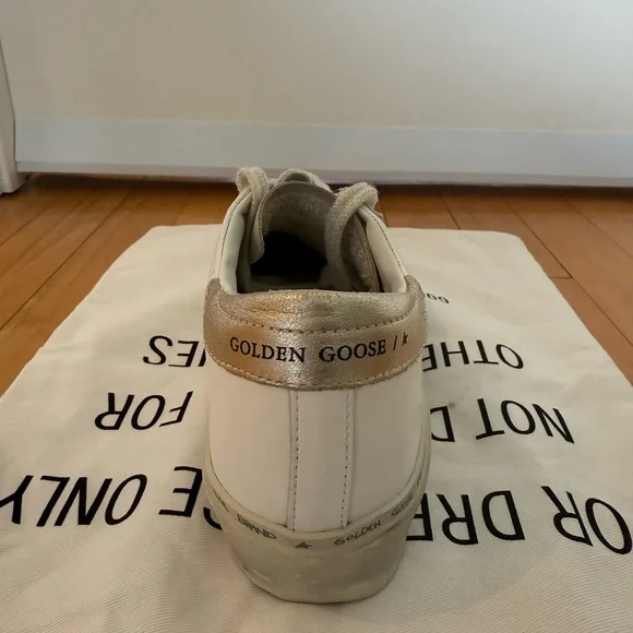 Worn once Golden Goose Hi Star Optic White Sneakers 37 - Picture 2 of 10